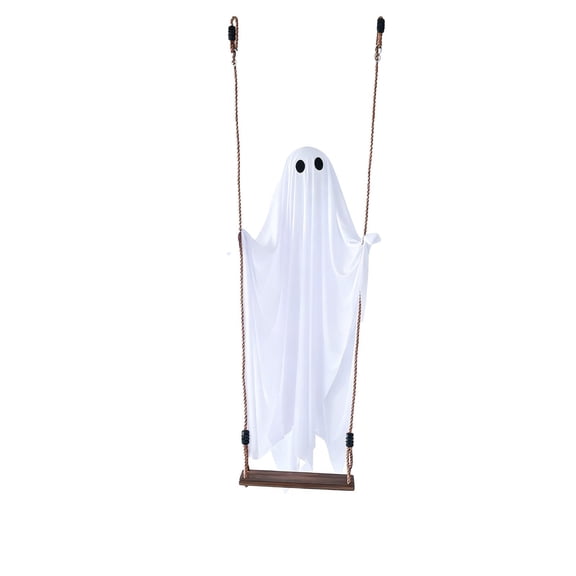 1 Pc Halloween Decorations Outdoor Large Wizard Hanging Swing Ghost Halloween Swinging Ghost Decor for Tree Porch Yard Garden Lawn, 89x17.9 Inch, Without Lights