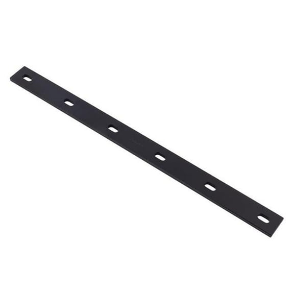 Hampton 5038514 0.25 x 1.5 x 20 in. Steel Mending Plate, Black