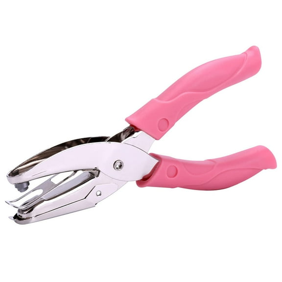 1 Pc Handheld Round Hole Puncher, Portable Paper Punch Tool, Durable Hand Punch for Craft Projects, Paper Tags, Clothing Tickets, Labels and Scrapbook Making, 2.92x6.37 Inch