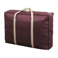 thumbnail image 1 of 1 Pc Heavy Duty Moving Storage Bag, Extra Large Packing Tote with Zipper Reinforced Handles, 48x32x23cm, Red, 1 of 7