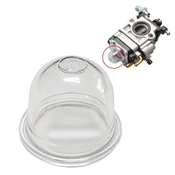 1 Pc Heavy Duty Primer Bulb Air Purge Primer Bulb Pump Hedge Trimmer Primer Bulb Reusable Primer Bulb Universal Durable Primer Bulb for Weedeater String Trimmer Blower, Clear 0.74"x0.57"x0.55"