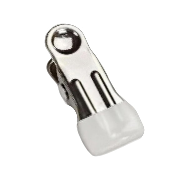 1 Pc Heavy Duty Stainless Steel Clothes Pin, Multi Purpose Chip Clips, Firm Clothespins for Clothesline Garment Drying, Photo Display, Snack Bag Sealing, Laundry Organizing, 2.17x0.98 Inch