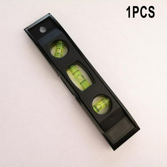 1 Pc Horizontal Ruler 3 Bubble Spirit. Level Magnetic Abs Shell Mini Pocket Portable Level Measure Tools Machinery Leveller Smile Home