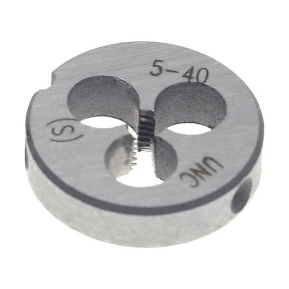 1 Pc Hss 5-40 Unc Plug Tap And 1 Pc 5-40 Unc Die Threading Tool Right-Hand Thread High Speed Steel Professional Metal Hand Tools Fangkenuo