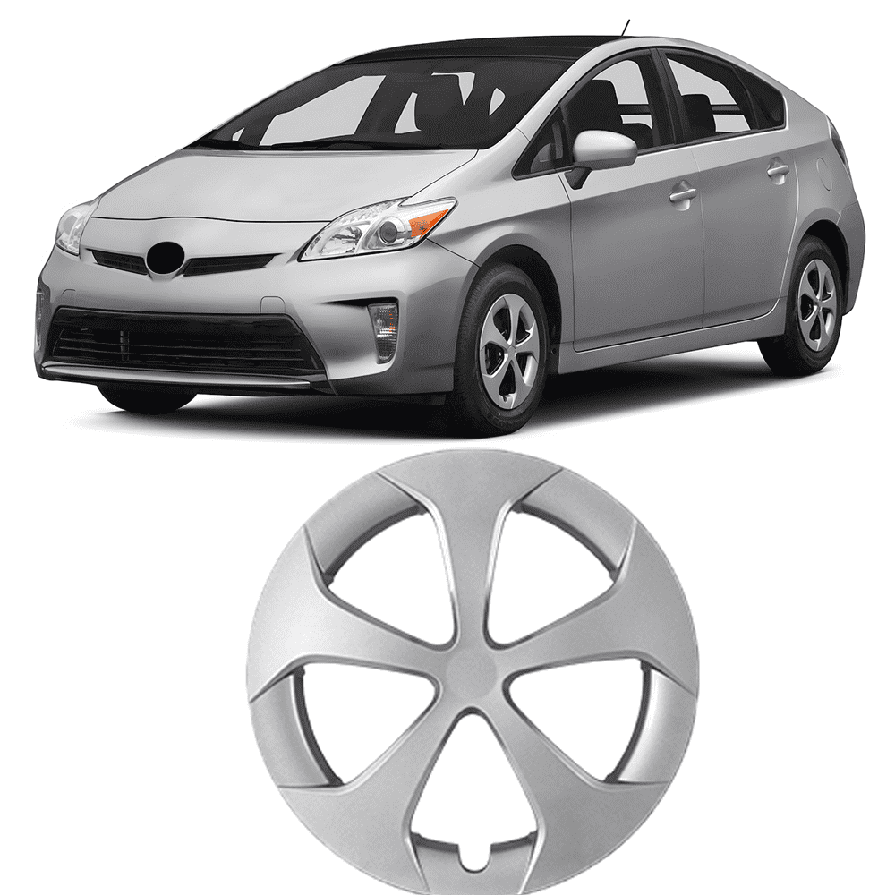 1 Pc Hubcap for 2012-2015 Toyota Prius ,15" Wheel Rim Cover Replacement,Compatible with Alloy Wheels,Snap on Car Truck SUV Hubcap,ABS+PC Material,Lacquer