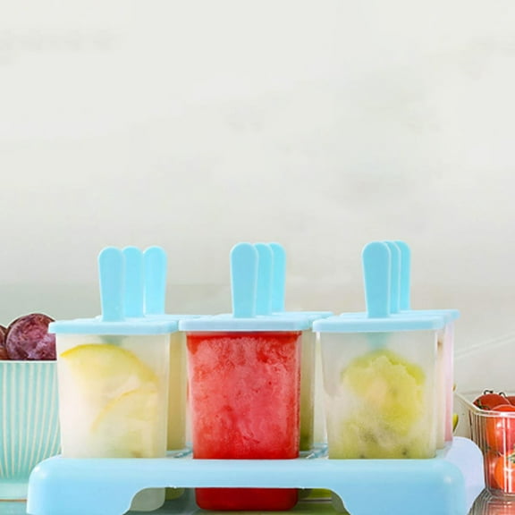 1 Pc Ice Cream Mold,9 Homemade Ice Cream Popsicles Popsicles Ice Box Ice Cream Ice Cubes Frozen Ice Cubes Diy Molds with Lids,9 Along with Cover Home Homemade Ice Bar Ice Box Ice Ice Cube Ice Block