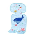 thumbnail image 1 of 1 Pc Ice Silk Cooling Seat Cushion, Breathable Summer Cool Mat Pad, Non-Slip Chair Cushion for Stroller Car Seat High Chair, One Size, Multicolor, 1 of 4