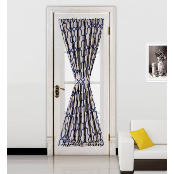 1 Pc Insulated Heavy Thick French Door Thermal Blackout Rod Pocket Curtain Panel with Tieback 55"W x 72"L Daysi MANY COLORS AVILABLE