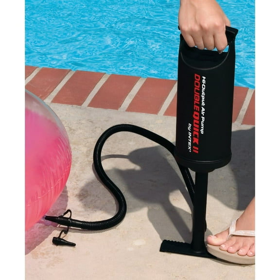 1 Pc Intex High Output Air Hand Pump, 14 In., 3 Nozzles Included