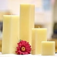 thumbnail image 1 of 1 Pc Ivory Square Candles 9 Inch 3 in. diameterx9 in. tall, 1 of 1