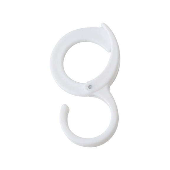 1 Pc Japanese Style S Hook, Durable Plastic for Office Daily Use Home Desk Organization DIY Craft Projects 10.1x5.8cm , Clearance(White),Clearance Sale!