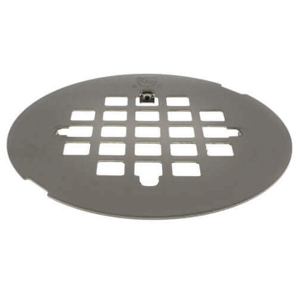 1 Pc, Jones Stephens 41/4" Satin Nickel SnapIn Shower Drain Strainer
