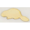 thumbnail image 1 of 1 Pc, Jumbo 23.5 X 13 Beaver Wood Cutout, 1 of 2