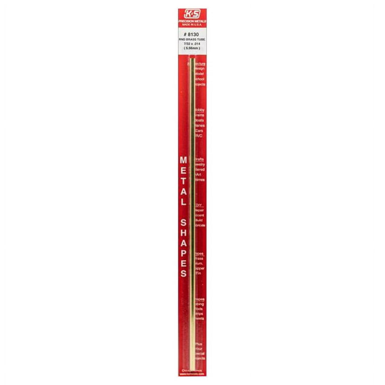 K&S 7/32 in. D X 12 in. L Round Brass Tube 1 pk K&S 7/32 in. D X 12 in. L Round Brass Tube 1 pk
