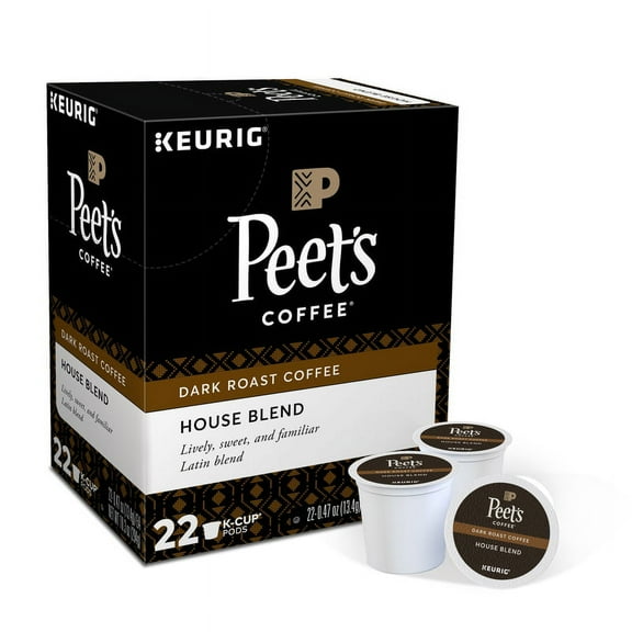 1 Pc, Keurig Peet'S House Blend Coffee K-Cups 22 Pk