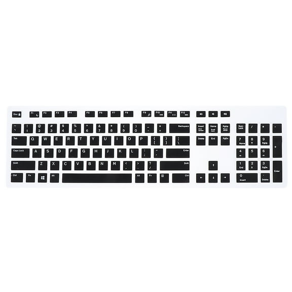 MLINS KB216 Keyboard Protector in Black for Protection Made of Silicone-Compatible with Dell
