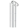 thumbnail image 1 of 1 Pc Keychain Pill Holder, 3 Compartments Metal Small Pill Case, Waterproof Portable Travel Pill Box, Pill Container for Purse 3.39x0.86 Inch, Silver, 1 of 8