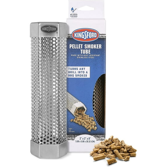 Kingsford Pellet Smoker Tube BBP16532 - Stainless Steel, Rust Resistant - 1 Count Pack of 1