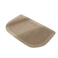 thumbnail image 1 of 1 Pc Kitchen Mats for Floor, Kitchen Rugs Non Slip Washable, Half Circle Kitchen Floor Mat Sink Rug Absorbent Half Round Shower Rug, 35.43x23.62 Inch, 19.69x1.5 Inch, Brown, 1 of 4
