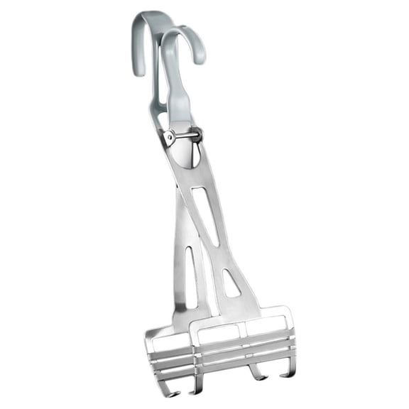 1 Pc Kitchen Stainless Steel Hot Dish Plate Clip Plate Retriever Tongs Universal Kitchen Stainless Steel Plate Lifter, Folding Hot Dish Plate Bowl Clip Plate Retriever Tongs, 9.8"x3.1", Silver