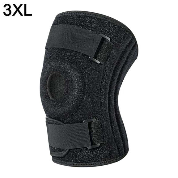 1 Pc Knee Brace with Side Stabilizers for Men & Women Adjustable Compression Knee Support with Metal Springs, Plus Size