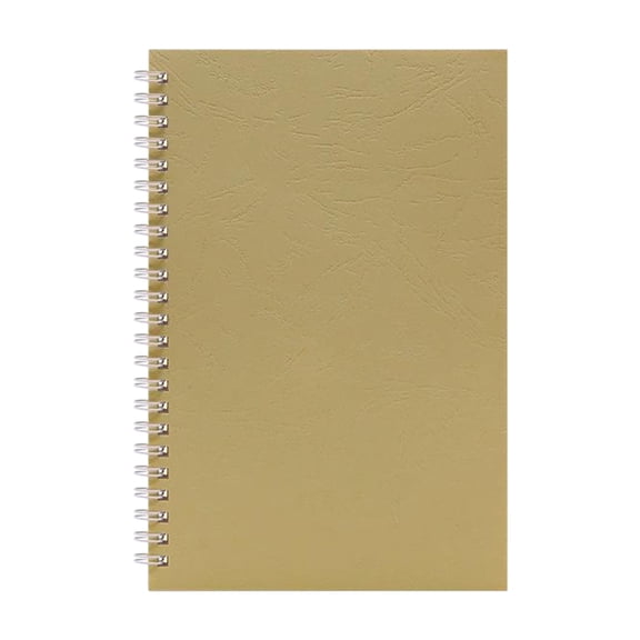 1 Pc Kraft Cover A5 Notebooks for Note Taking, 8.26x5.5 Inch Spiral Notebook with Texture Kraft Paper Cover, Small Spiral Notebook College Ruled, Spiral Journal with 100 Lined Pages