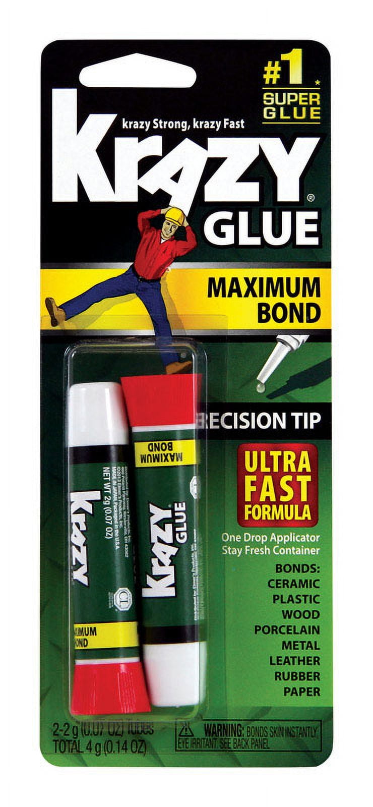 1 Pc, Krazy Glue High Strength Polyvinyl Acetate Homopolymer Advanced