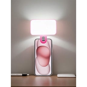 1 Pc LED Fill Light Selfie Light, LED Phone Light With 3 Lighting Mode, Portable Mini Clip-On Fill Light , Makeup, Live Stream, Zoom Conference Rechargeable Clip Video/Photos Light For Phone, Camera