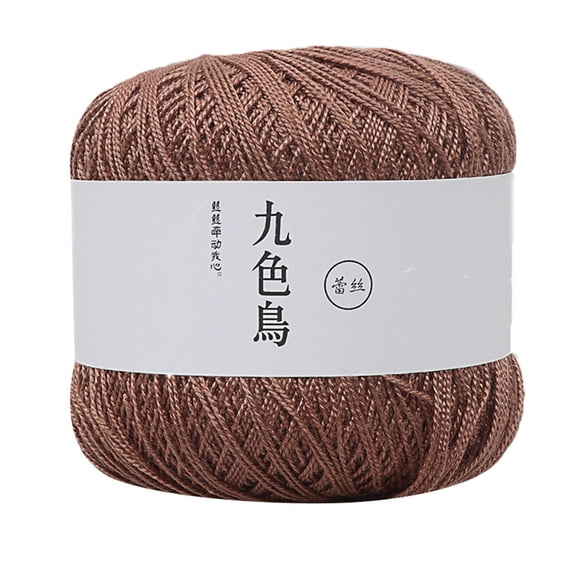 1 Pc Lace Thread Diy Woven Cotton Fine Cotton Thread Crochet Yarn 8th Premium Cotton Soft Durable Fade-Resistant for DIY Craft Knitting Weaving Handmade Projects One Size, Multicolor