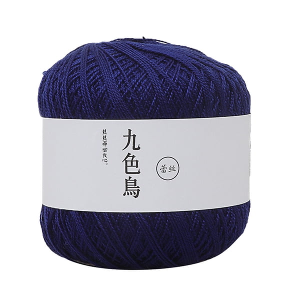 1 Pc Lace Thread Diy Woven Cotton Fine Cotton Thread Crochet Yarn 8th Premium Cotton Soft Durable Fade-Resistant for DIY Craft Knitting Weaving Handmade Projects One Size, Multicolor