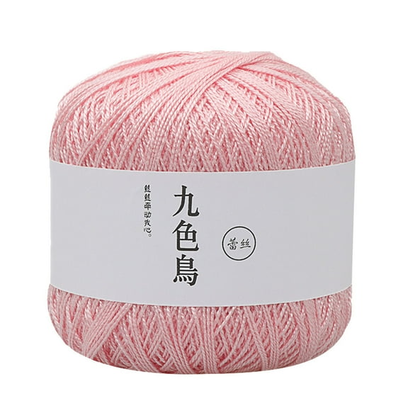 1 Pc Lace Thread Diy Woven Cotton Fine Cotton Thread Crochet Yarn 8th Premium Cotton Soft Durable Fade-Resistant for DIY Craft Knitting Weaving Handmade Projects One Size, Multicolor