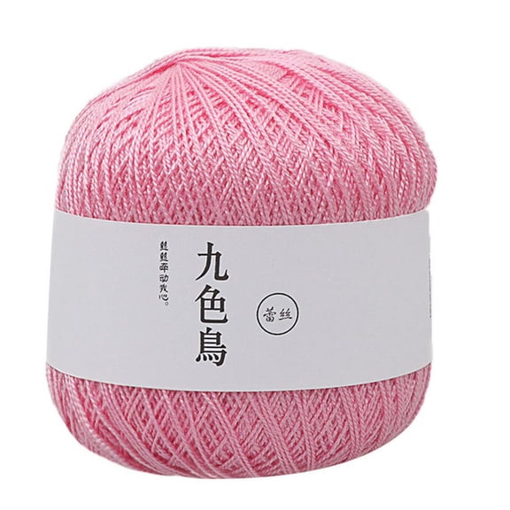 1 Pc Lace Thread Diy Woven Cotton Fine Cotton Thread Crochet Yarn 8th Premium Cotton Soft Durable Fade-Resistant for DIY Craft Knitting Weaving Handmade Projects One Size, Multicolor