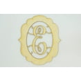 thumbnail image 1 of 1 Pc, Large 15.5" X 17.5" X 1/4 Inch Thick Framed Monogram w/Vine Font Letter E For Party & Home Decor, 1 of 2