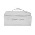 thumbnail image 1 of 1 Pc Large Capacity Makeup Bag for Business White Mesh Fabric, 1 of 6