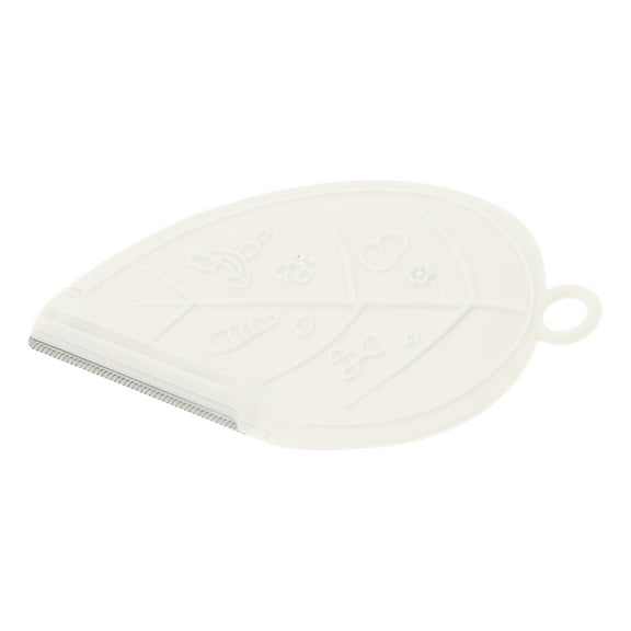 1 Pc Leaf Style Eyebrow Trimmer for Bathroom Travel Hotel Toilet Bedroom White ABS Stainless Steel