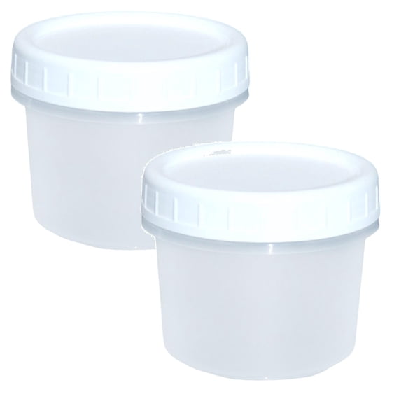 1 Pc Leak-Proof Deli Containers with Lids 120ml Food Storage Plastic Containers with Screw Lids Reusable Clear Food Storage Containers Leakproof Small Freezer Containers for Meal Prep, White