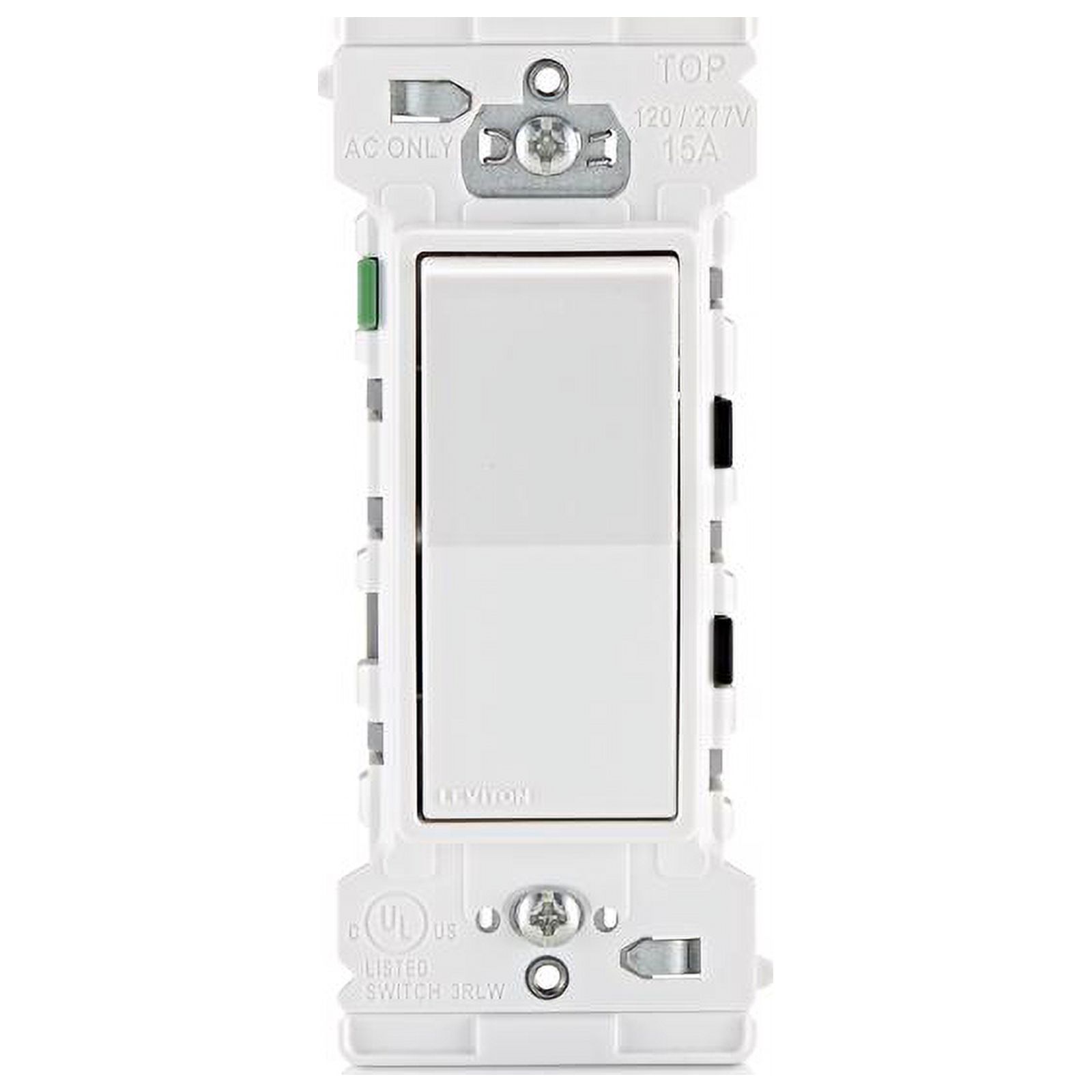 Leviton Decora Edge Single Pole Switch WHT 15A 1PLE, Each - Walmart.com