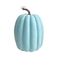 thumbnail image 1 of 1 Pc Light Blue Artificial Pumpkin, Halloween Pumpkin Decor, Fall Pumpkin Decor, Harvest Thanksgiving Table Centerpiece, Rustic Farmhouse Home Decoration for Mantel Party and, 1 of 8