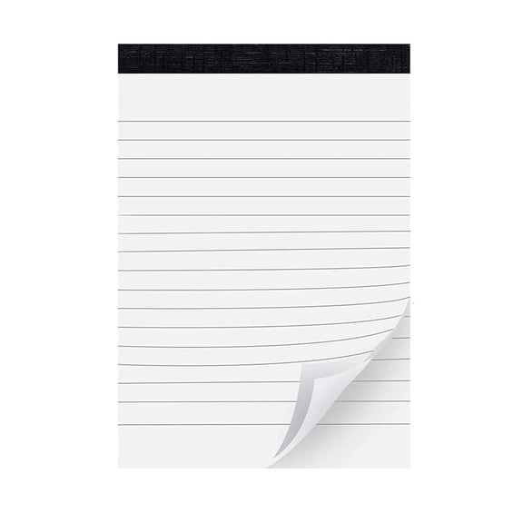 1 Pc Lined Writing Note Pads, White Small Notepads, Scratch Pads with 30 Sheets for Office Work Supplies Writing, Sketching and Note-Taking, 5x3 inch