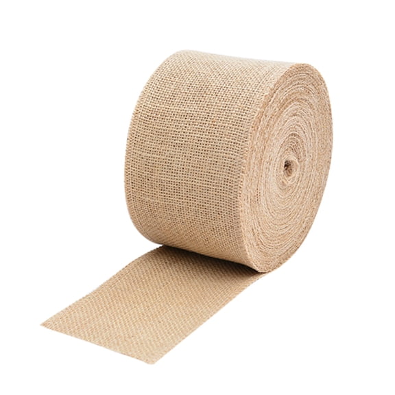1 Pc Linen Roll Long Fabric, Jute Burlap Runner for Table, Rustic Jute Table Runner and Placemats, for Western Wedding Table Decorations, Farmhouse Style Party, Kitchen Coffee Table Decor Cover