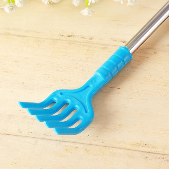 1 Pc Long Handle Body Massager Back Scratcher Portable Metal Back Scratchers Hand Massager with Soft Handles for Thanksgiving, Birthday, Christmas Gifts, 16.92", Random color