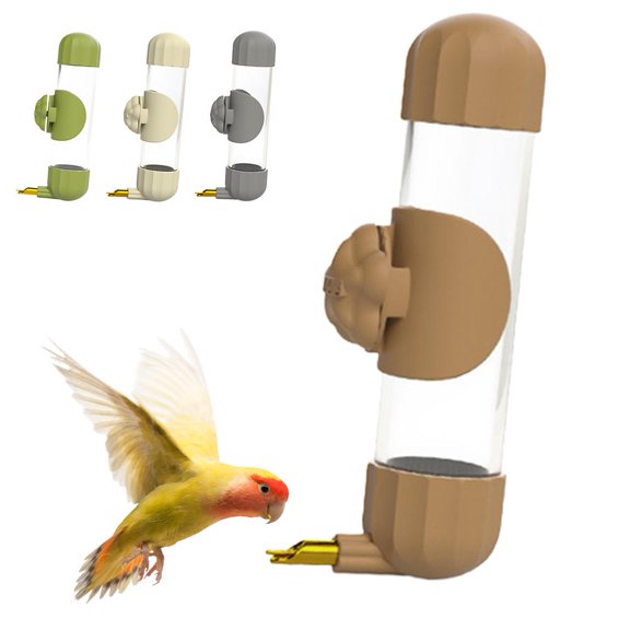 1 Pc MUMQAQ Bird Water Dispenser, Acrylic Hanging Waterer for Garden, 20x5cm/7.87x1.97in Simulated Stream for Birds