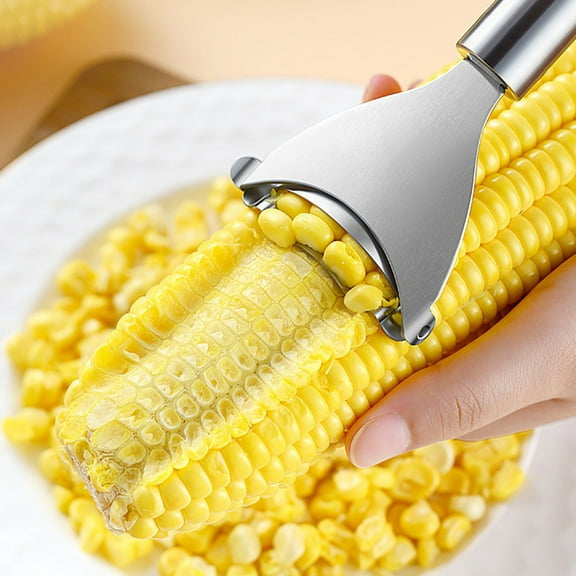 1 Pc Magic Corn Cutter Peeler, Corn Stripper Cob Stripper Tool,Premium Stainless Steel Corn Thresher Cob Remover tool with Ergonomic Handle