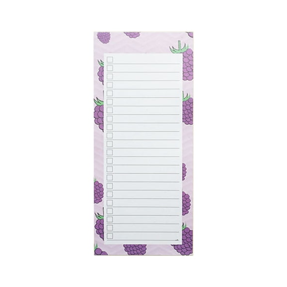 1 Pc Magnetic Notepad for Grocery List, Strong Magnetic Remind Pads, To-Do List Notebooks, Memo Notepad with Fruit Designs for Enhanced Productivity and Goal Achievement, 3.54x8.39 Inch