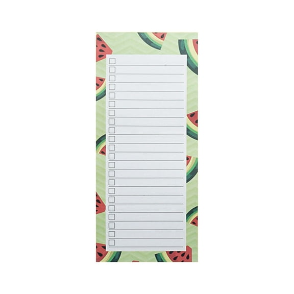 1 Pc Magnetic Notepad for Grocery List, Strong Magnetic Remind Pads, To-Do List Notebooks, Memo Notepad with Fruit Designs for Enhanced Productivity and Goal Achievement, 3.54x8.39 Inch