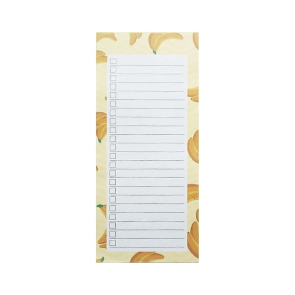 1 Pc Magnetic Notepad for Grocery List, Strong Magnetic Remind Pads, To-Do List Notebooks, Memo Notepad with Fruit Designs for Enhanced Productivity and Goal Achievement, 3.54x8.39 Inch