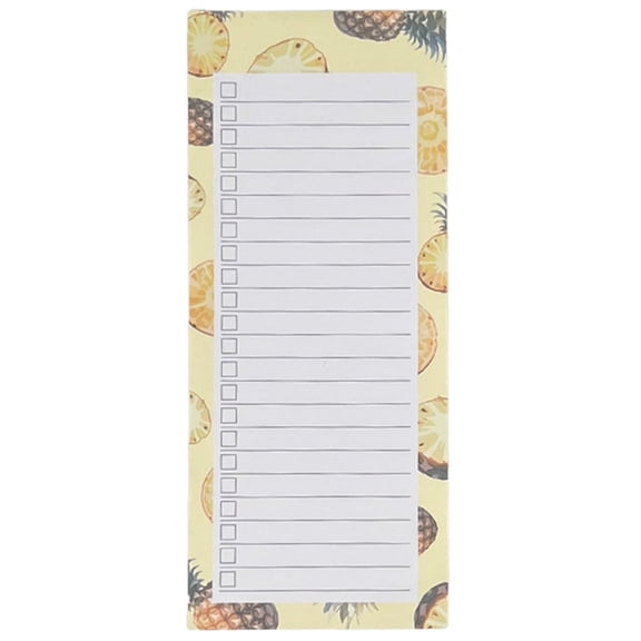 1 Pc Magnetic Notepad for Grocery List, To-Do List Notebooks, Strong Magnetic Remind Pads, Memo Notepad with Fruit Designs for Enhanced Productivity and Goal Achievement, 3.5x8.38 Inch