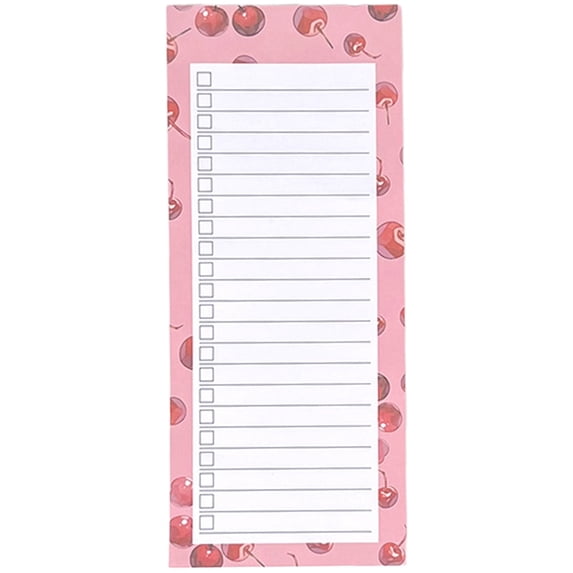 1 Pc Magnetic Notepads for Refrigerator Grocery List Magnet Pad for Fridge Magnetic Note Pads Lists 50 Sheets Magnetic Memo List Pad for Shopping List Back To-Do-List Notepads, 8.38"x3.5", Pink