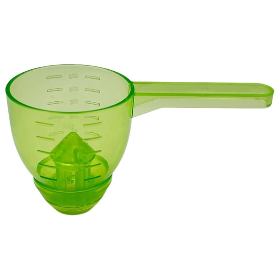 1 Pc Measuring Scoop Funnel, Powder Spoon with Spill Proof Scale, 25g Plastic Short Handle Scooper, Multifunctional Water Bottle Scoops for Kitchen Home, 5.12x0.84x2.56 inch