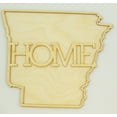 thumbnail image 1 of 1 Pc, Medium 1/4 Inch Thick Arkanas State Cutouts w/"Home" Great For Quick & Easy Project Making, 1 of 3